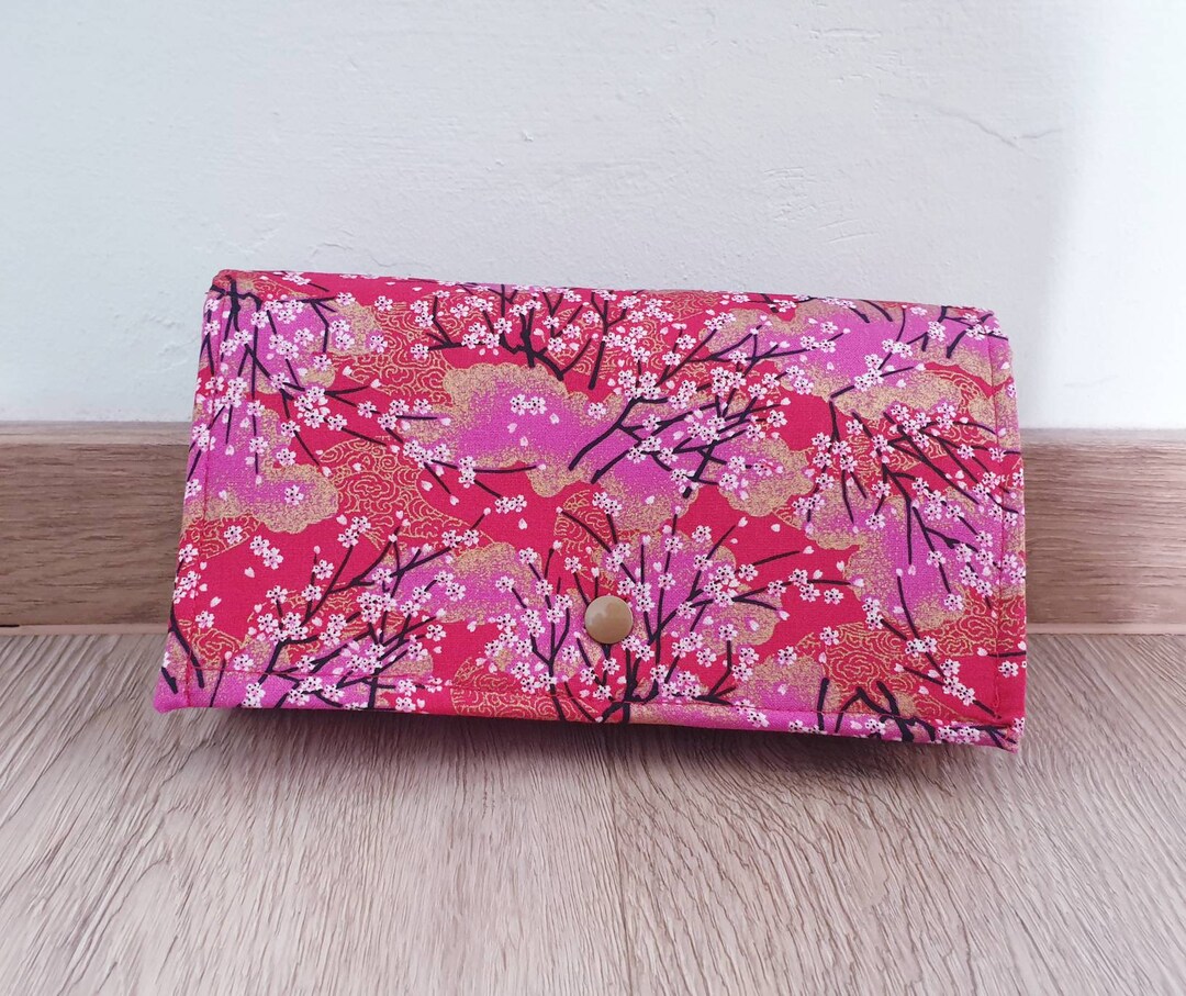 Japanese Red Sakura Gold Outline Accordion Coupon , Voucher and Red ...