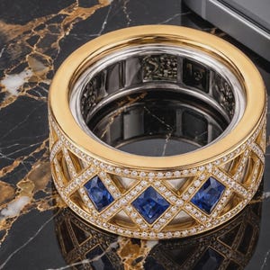 Oura-Ringüberzug mit rundem Moissanit-Diamanten, Oura Gen 4/5 Ringjacke, Smart-Ringjacke aus Sterlingsilber, Goldschmuck-Geschenk für Sie