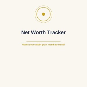 Net Worth Tracker Printable, Wealth Tracker PDF, Monthly Net Worth Planner, Financial Growth Tracker