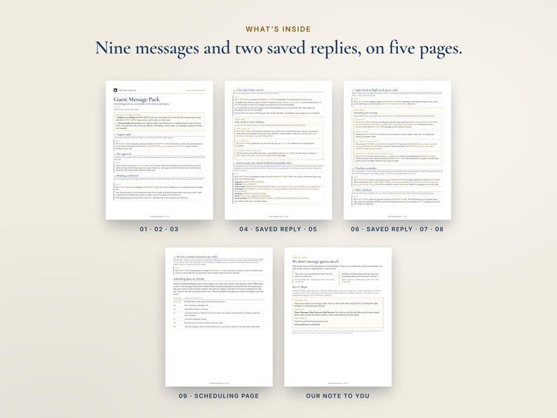 Airbnb Message Templates, Guest Message Pack, 9 Guest Messages and 2 Saved Replies, Arrival Card immagine 6