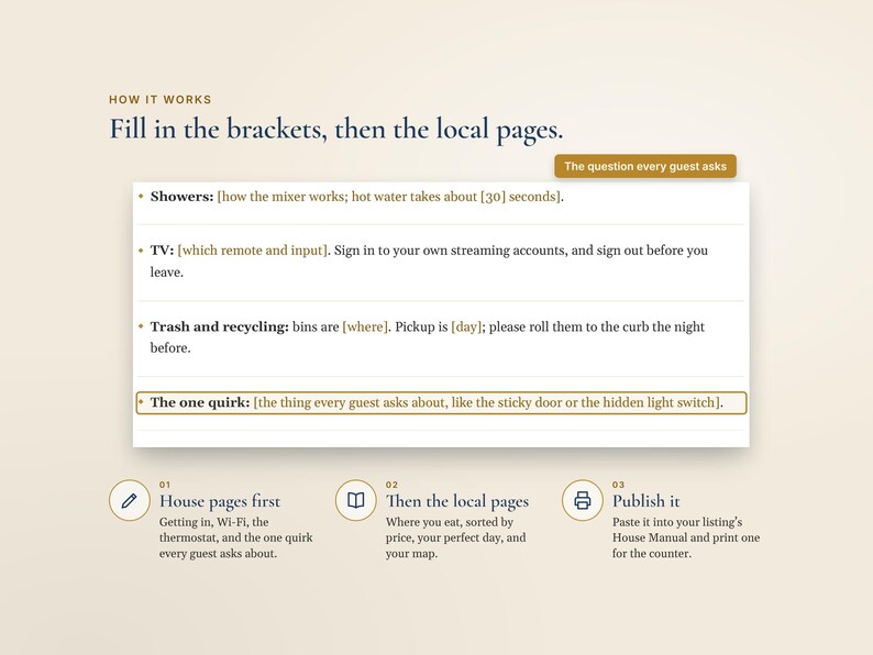 Airbnb Welcome Book Template, House Manual and Local Guide, Vacation Rental Welcome Binder, Canva and Word image 7