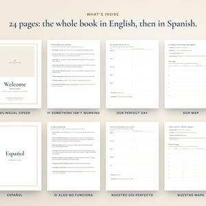 Bilingual Airbnb Welcome Book English Spanish, Libro de Bienvenida, House Manual and Local Guide, Vrbo Short Term Rental, Word, Canva bild 6