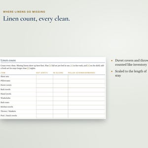 Airbnb Cleaning Checklist, Turnover Checklist for Cleaners, Editable Word & Google Docs, Vacation Rental Cleaning SOP 画像 4