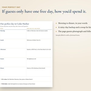 Airbnb Welcome Book Template, House Manual and Local Guide, Vacation Rental Welcome Binder, Canva and Word image 4