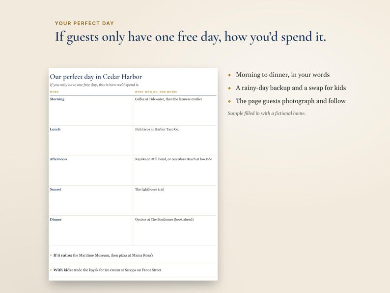 Airbnb Welcome Book Template, House Manual and Local Guide, Vacation Rental Welcome Binder, Canva and Word image 4
