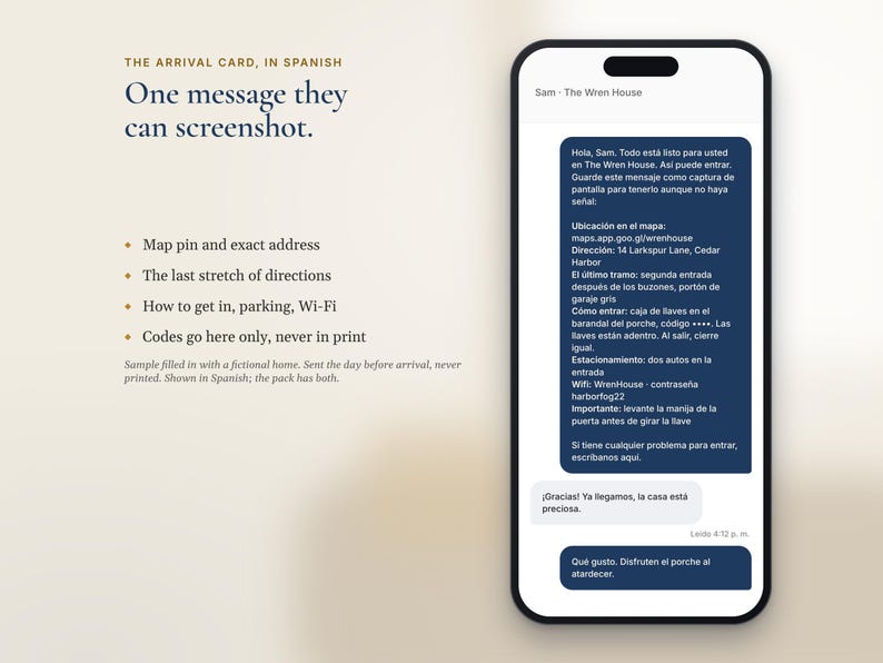 Bilingual Airbnb Message Templates English Spanish, Mensajes para Huéspedes, Guest Message Pack imagen 2