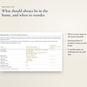 Bilingual Airbnb Cleaning Checklist English Spanish, Lista de Limpieza, Turnover Checklist for Cleaners afbeelding 5