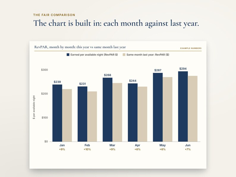 Airbnb Pricing and Occupancy Tracker Spreadsheet, Vacation Rental Income Tracker, ADR RevPAR, Excel image 4