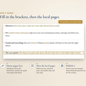Bilingual Airbnb Welcome Book English Spanish, Libro de Bienvenida, House Manual and Local Guide, Vrbo Short Term Rental, Word, Canva bild 7