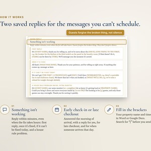 Airbnb Message Templates, Guest Message Pack, 9 Guest Messages and 2 Saved Replies, Arrival Card immagine 5