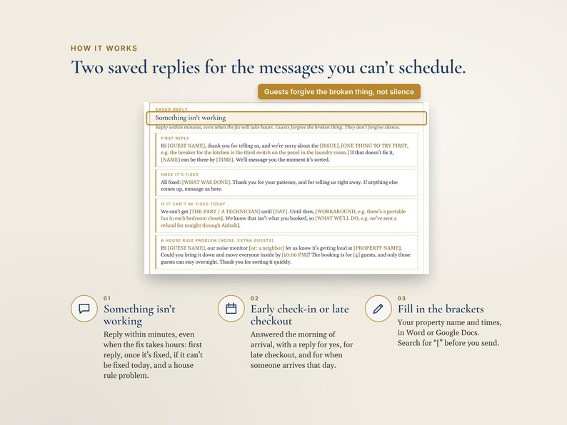 Airbnb Message Templates, Guest Message Pack, 9 Guest Messages and 2 Saved Replies, Arrival Card immagine 5
