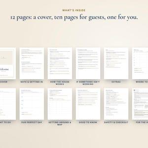 Airbnb Welcome Book Template, House Manual and Local Guide, Vacation Rental Welcome Binder, Canva and Word image 6