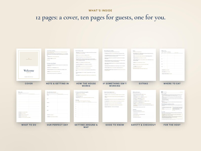 Airbnb Welcome Book Template, House Manual and Local Guide, Vacation Rental Welcome Binder, Canva and Word image 6