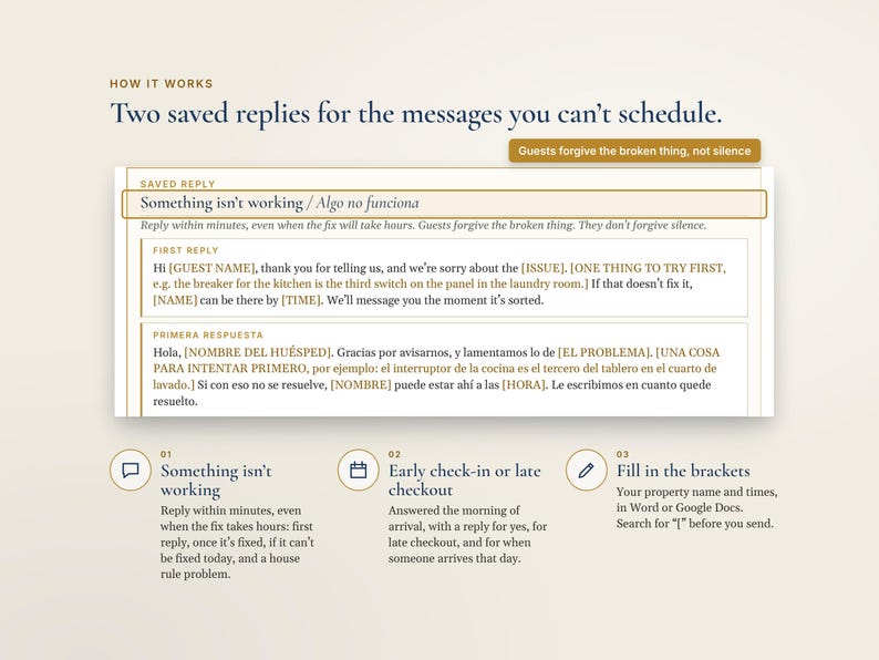 Bilingual Airbnb Message Templates English Spanish, Mensajes para Huéspedes, Guest Message Pack imagen 5