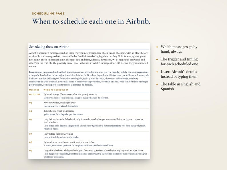 Bilingual Airbnb Message Templates English Spanish, Mensajes para Huéspedes, Guest Message Pack imagen 3
