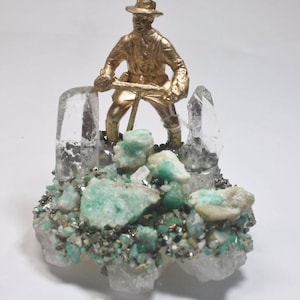Colombian Emerald Miner 111 grammi di minerale grezzo naturale berillo e quarzo muzo minesi