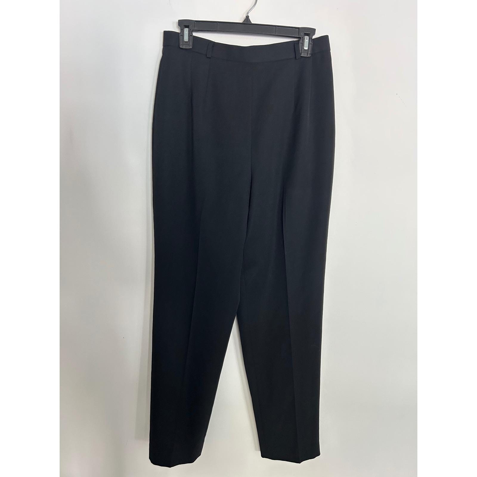 Talbots, Talbots Vintage Black Pure Wool High Waisted Dress Pants Size 10 Made in Japan