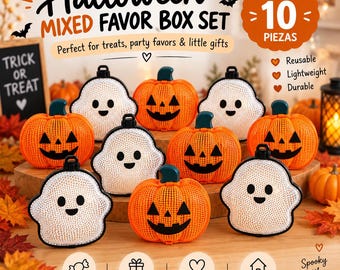 Halloween Treat Boxes – Ghost, Pumpkin or Mixed Set of 10