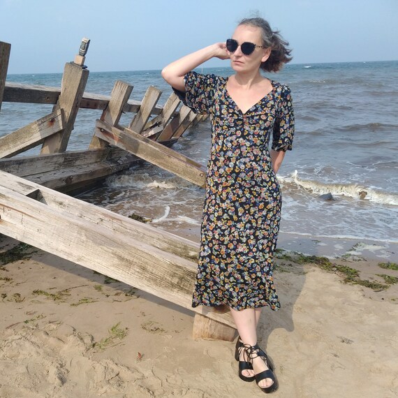 Vintage jersey deals dress