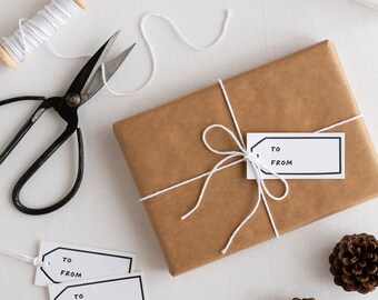 To and From – Letterpress Gift Tags