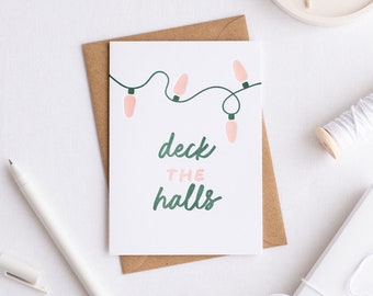 Deck The Halls – Letterpress Christmas Card