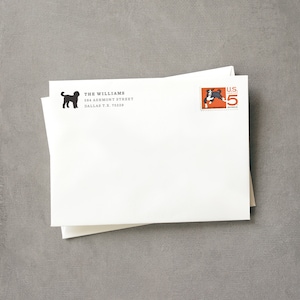 Self Inking Personalized Dog Breed Address Stamp image 2