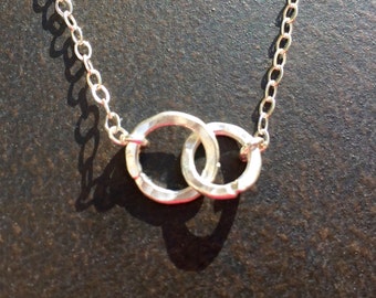 AL18 Choose Length Karen Hill Tribe Charms Sterling Silver Elephant Necklace With Personalized Bronze Initial Fine Silver Cable Chain