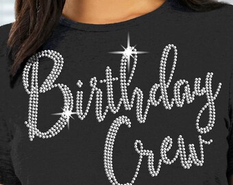 Cruising Birthday Shirts • Rhinestone Birthday Crew Tshirts • Cruise Couture • Sail & Celebrate