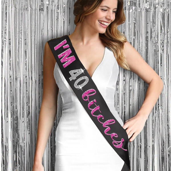 40th Birthday • 40th Birthday Party Gifts For Women • 40th Birthday Party Sashes • 40th Birthday Bash Gifts • Birthday Sash • Forty