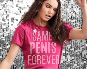 Funny Shirts - Same Penis Forever Shirt, Bachelorette Party, Bride Shirt, Bachelorette Party Tee, Pecker Veil, Penis Headband, Cock, Dick