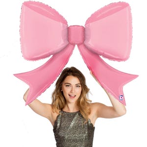 Coquette Bow Balloon • Bridal Shower Balloon • Rose Gold Bride Mylar Balloon • Bridal Balloon • Bach Party Decoration • Bridal Shower Décor