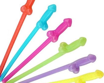 Dick Straws • Bachelorette Décor • Bachelorette Tableware • Bach Party Supplies • Gaby Bachelor Favors • Birthday Favors • Divorce Party