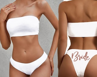 SWIMSUIT SALE: Bride Swimsuit, Bridal Bathing Suit, Honeymoon Outfit, Bachelorette Party Weekend, Bathing Suit, Sarong