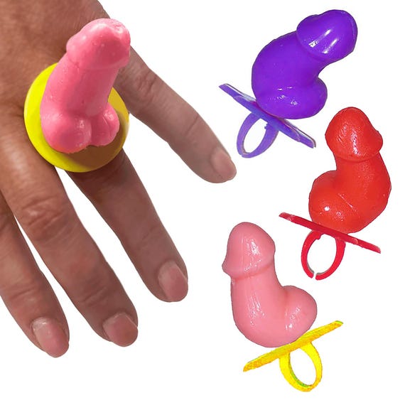 Penis Ring Suckers  Naughty Dick Candy  Hard Candies  Bachelorette  Willie Candies  Fizzy Candy - Etsy