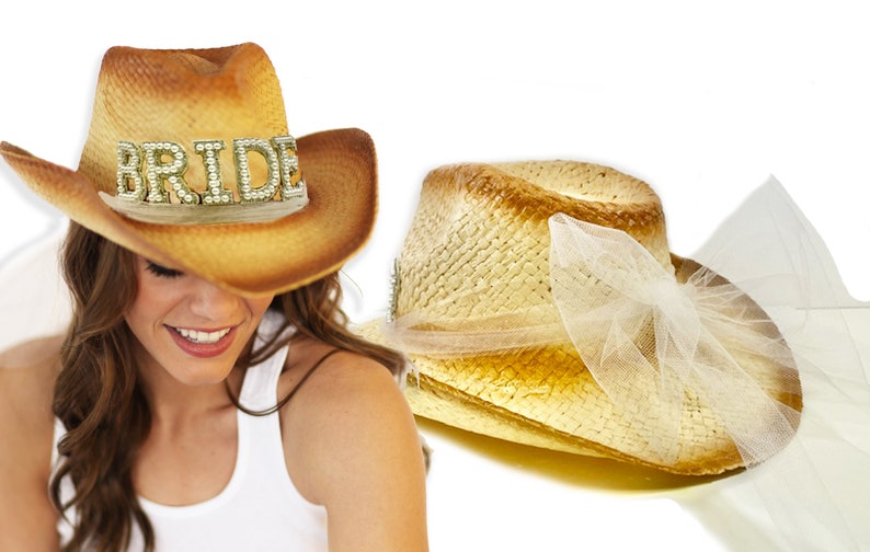 Pearl Bride Cowboy Hat Country Western Bride Hat, Straw Bride Hat, Country Wedding, Nashville Bride, Get Rowdy, Lets Get Nashty, Nash Bash image 4