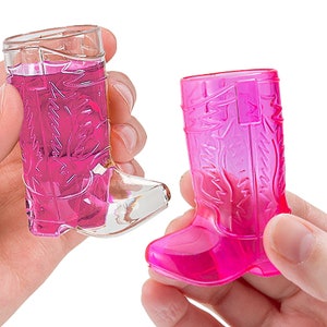 Country Western Shot Glass • Cowgirl Shot Glass • Plastic Boot Shaped Shot Glass • Party Drinks • Bach Party • Cowboy Boots •  Nashville