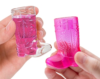 Country Western Shot Glass • Cowgirl Shot Glass • Plastic Boot Shaped Shot Glass • Party Drinks • Bach Party • Cowboy Boots •  Nashville