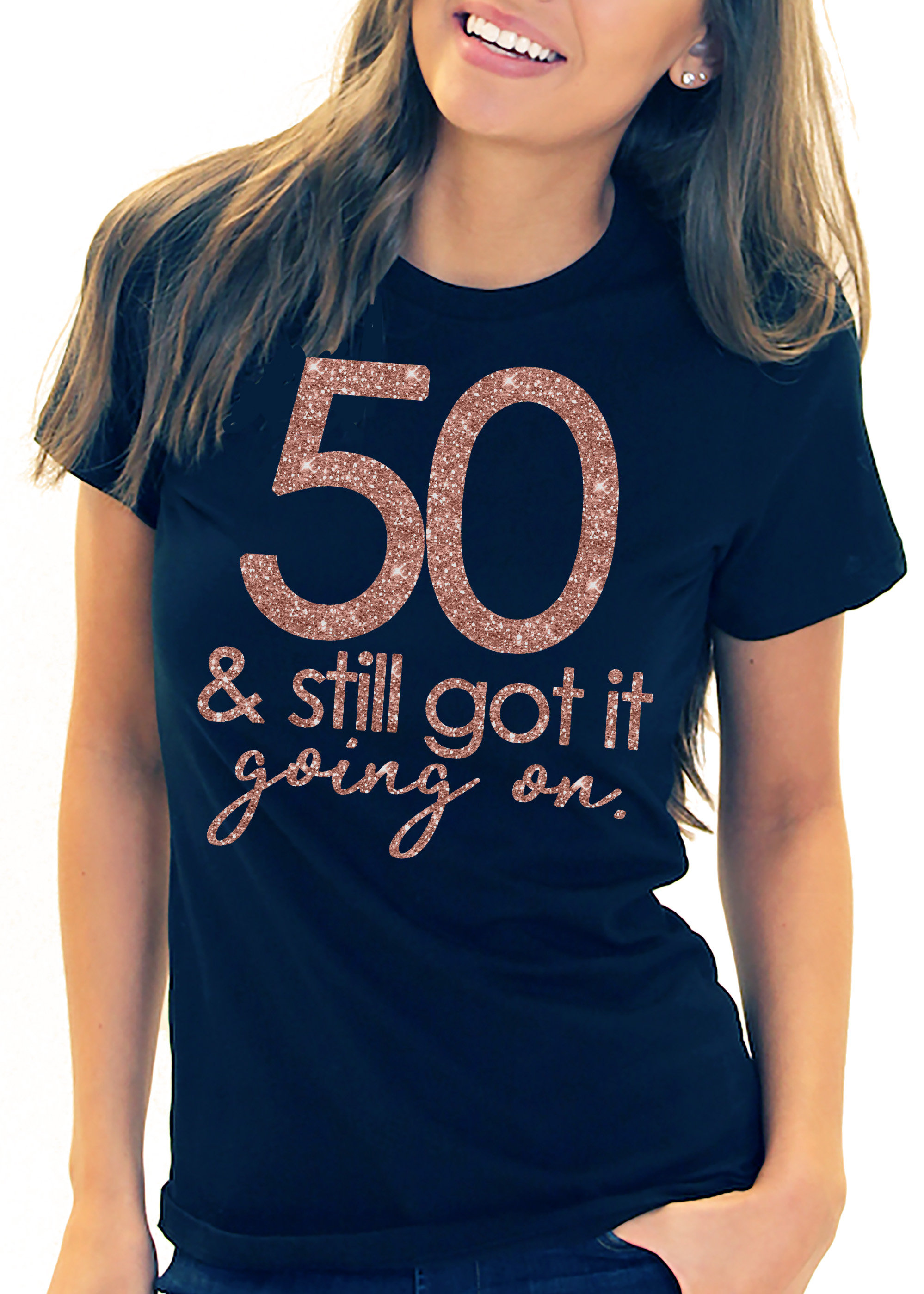 50th Birthday Shirt Glam Fierce Fabulous & 50 Tee Birthday  Etsy