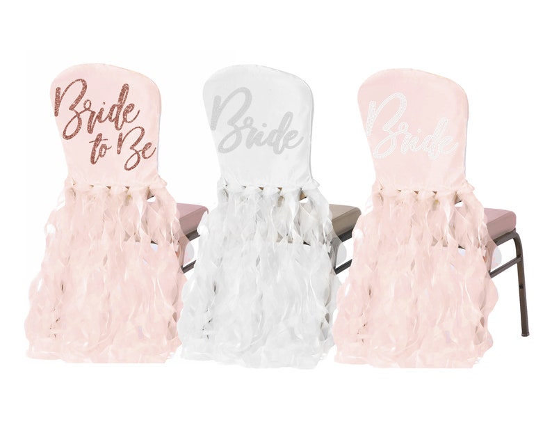 Bridal Chair Cover Bride to Be Organza Chair Cover Bridal Etsy