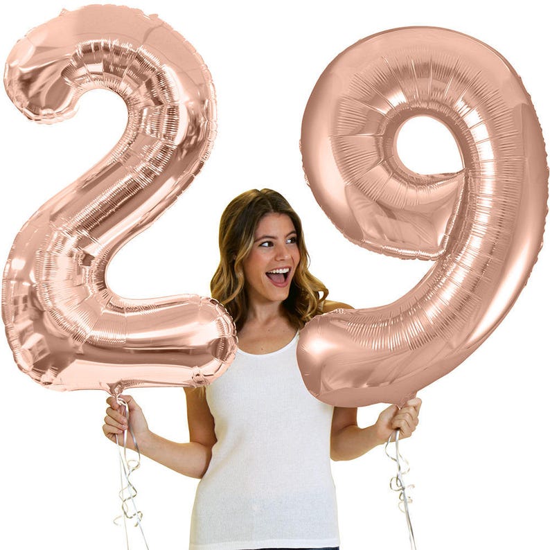 number 29 birthday balloons