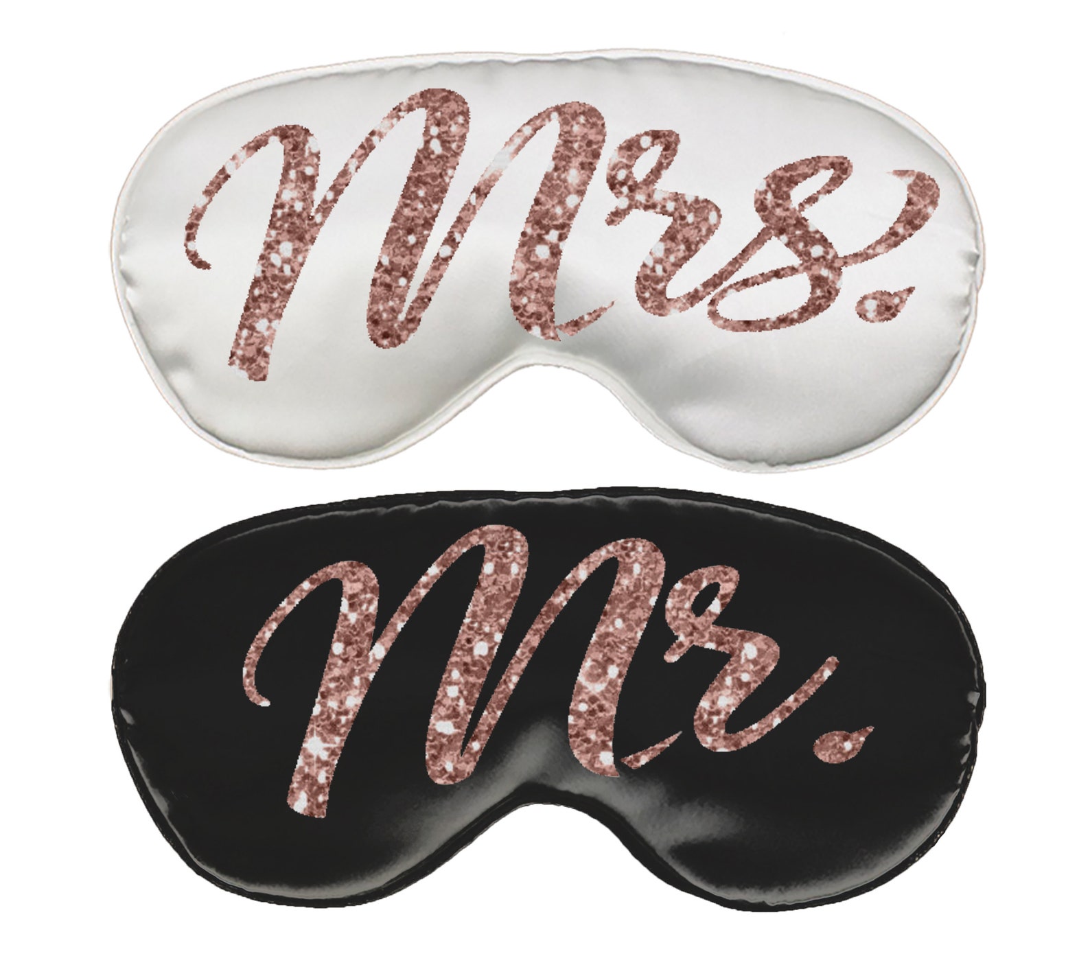 Honeymoon Sleep Mask Mr. & Mrs. Sleep Mask Set Satin Bridal Etsy