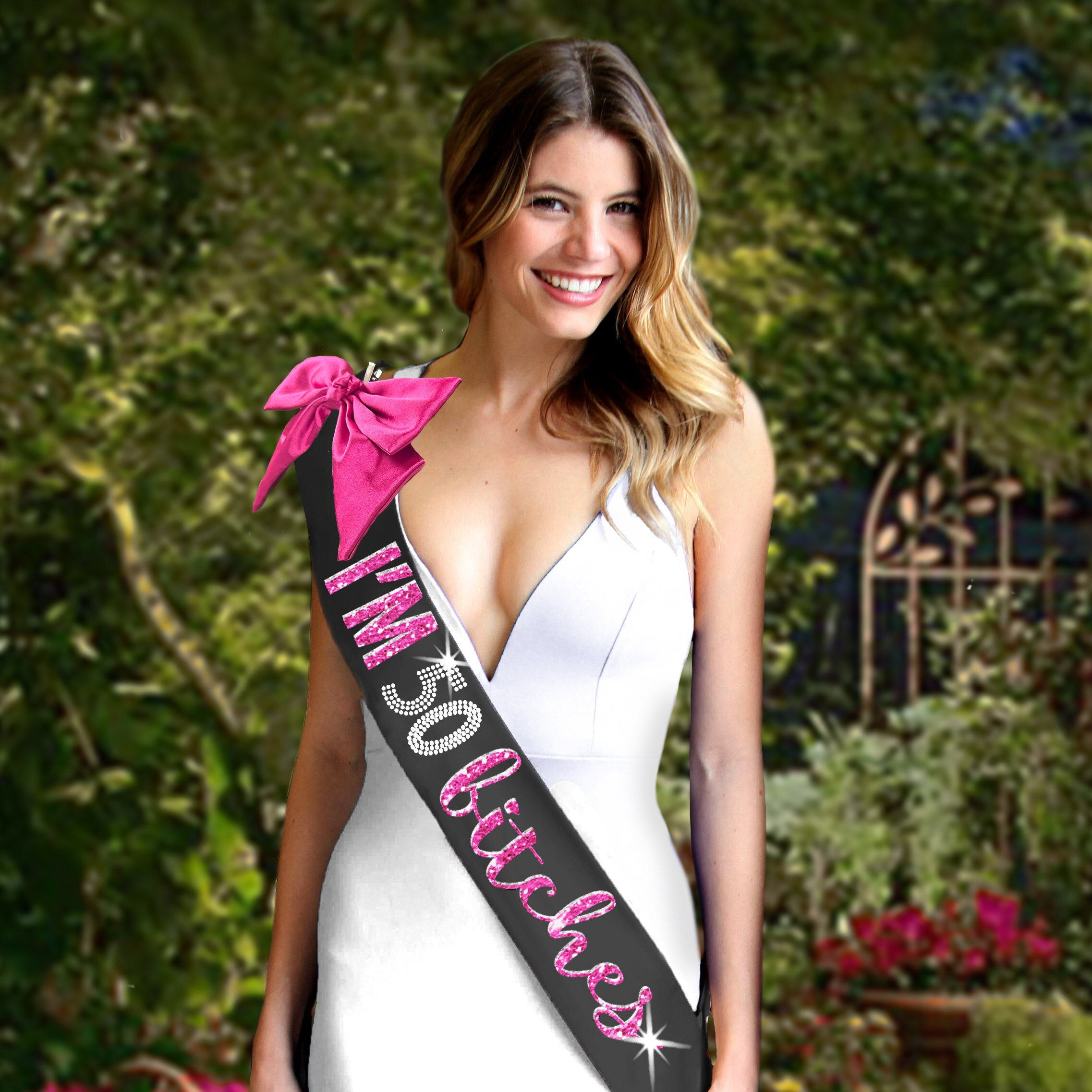 21st Birthday Sash – Bye Bye RIP Fake ID, Party Decoration, Gold, Funny, One Size