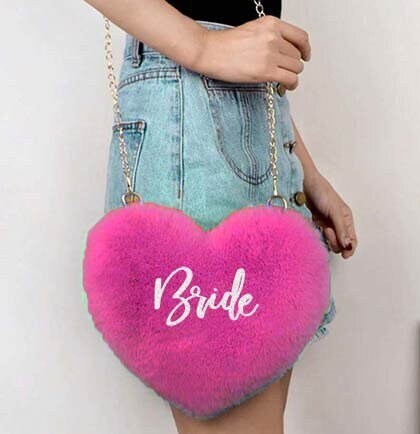 Aura Heart Bag - Petal Blush - Pink heart bag with smiley face on the front  - Molo