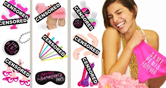 Same Penis Forever Decoration Ideas Funny Bachelorette Etsy