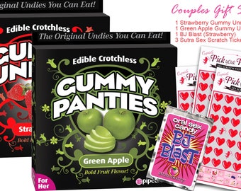 Edible Crotchless Gummy Panties Undies for HER Lingerie CANDY