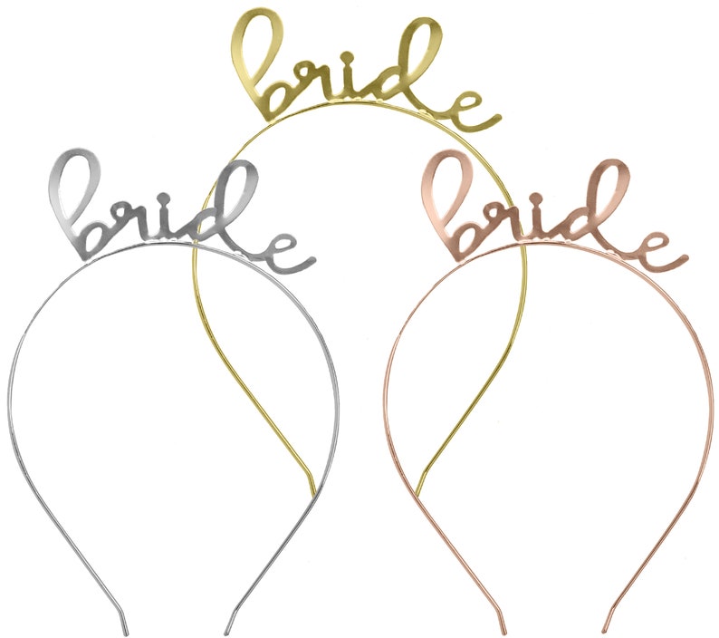 Lovely Bride Headband & Sash Bridal Shower Favors Headband Etsy