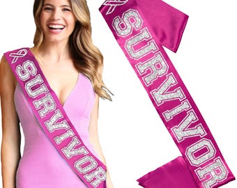 Breast Cancer 5K Walk • Sporty Survivor Magenta Sash • Support Squad • In October We Wear Pink