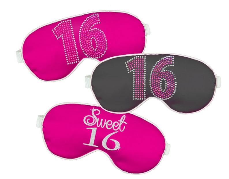 16th Birthday Sleep Mask Sweet 16 Birthday Party Etsy