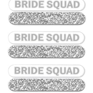 Bridal Party Favors • Silver Bride Squad Emery Boards • Wedding Day Survival • Bridal Shower Nail Files • Bridesmaid Proposal • Bridal Favor