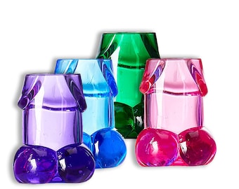 Bachelorette Party Ideas • Bachelorette Party Favor Shot Glasses • Gay Bachelor Supplies